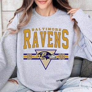 Baltimore Football Sweatshirt 1996 Perfect Ravens & American Football